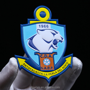 Patchs logo 3D personnalisés en TPU doré pour maillots de football Ligue Europa, patchs de vêtement pour maillots de sport, étiquettes principales, patchs de football gaufrés - Product Image 3