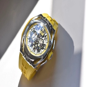 Reloj Mecánico Automático LADY LUXE de 45.5mm, Movimiento BX3613, Resistente al Agua 5ATM, Esfera Analógica, Cristal Mineral, Acero Inoxidable, Amarillo - Product Image 2