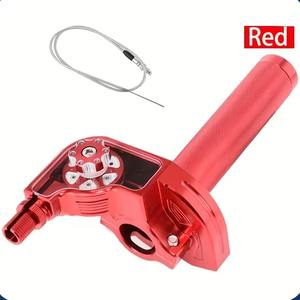 Poignée de guidon de moto usinée CNC en aluminium/argent à action rapide - Product Image 6