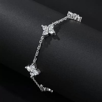 Bracelet en argent sterling 925 de haute qualité, style européen et américain, brillant, unisexe, chaîne simple, fait à la main, tendance, cadeau, bijoux à la mode