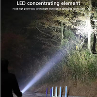 Lampe de travail LED rechargeable COB en aluminium, lampe d'inspection, 3 modes, base magnétique portable, lampe de travail d'urgence type C