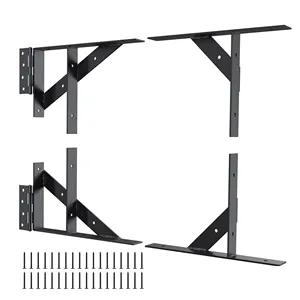 Suporte De 90 Graus No Kit De Quadro De Sag Cerca De Madeira Portão Dobradiças Portão Canto Brace Bracket Portão Hardware