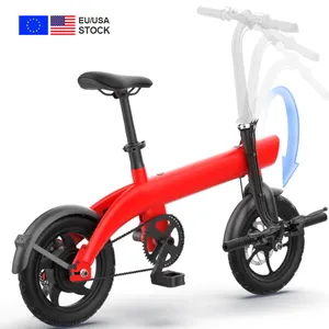 Europa Usa Magazijn Elektronische Fiets Opvouwbare Prijs 250W 36V 45Km Ragne Kleine Ebike Velo Electrique Buigzame Elektrische Stadsfiets