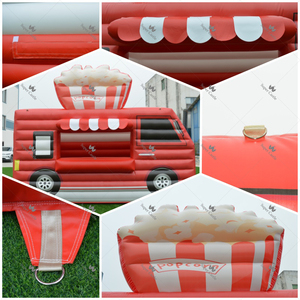 Tente gonflable personnalisable rouge pour stand de pop-corn, kiosque alimentaire, prix d'usine pour fêtes de jardin, carnaval, <span class=keywords><strong>location</strong></span> commerciale - Product Image 5