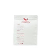 Joint octogonal tissé PP sac de nourriture pour chien auto-portant auto-scellant nourriture pour chat chat litière emballage personnalisable