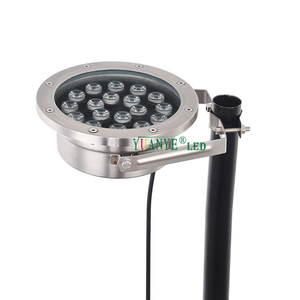 Projecteurs LED RGBW Submersibles Yuanyeled 9W-24W IP68 en Acier Inoxydable avec Contrôle DMX512/WiFi et Intensité Variable pour Éclairage de Complexes Hôteliers - Product Image 1