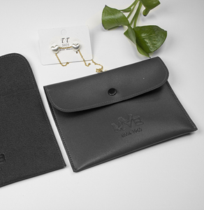 Bolsa de microfibra personalizada para collares con logotipo grabado, estuche para joyas, bolsas de regalo para bodas - Product Image 5