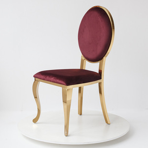 Chaises de <span class=keywords><strong>salle</strong></span> à manger économiques et élégantes Puruo Silver en acier inoxydable pour les fêtes, les mariages et les hôtels - Product Image 3