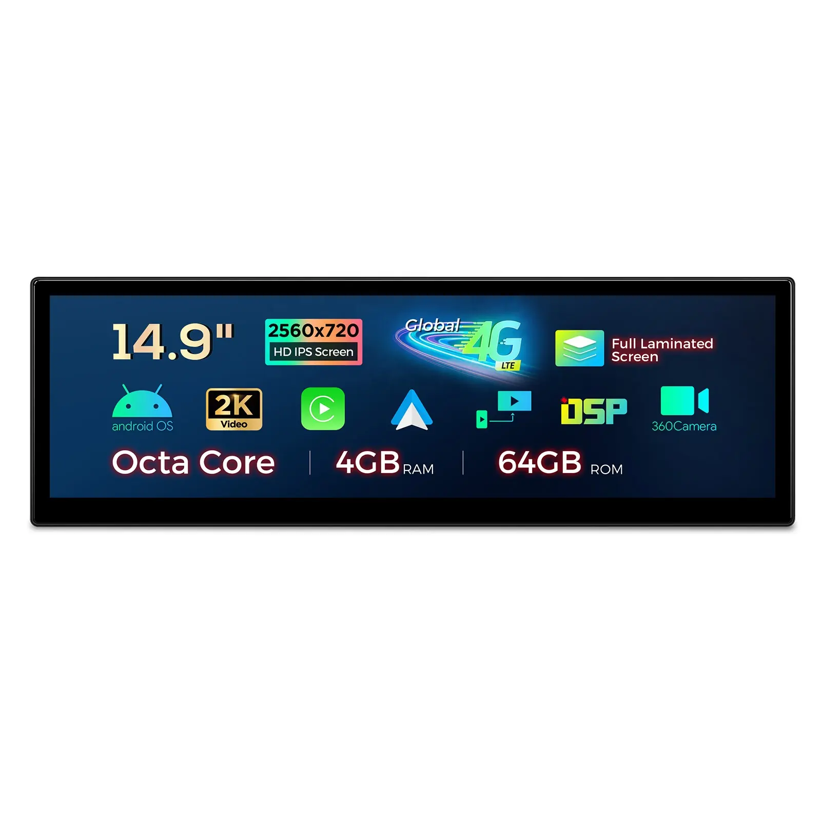 Rádio para carro XTRONS 14.9" para BMW X1 F48 Android 13 8 Core 4G LTE Car Multimídia Player