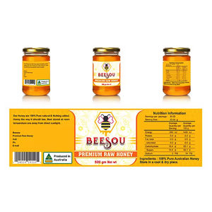 Autocollants étanches personnalisés d'étiquette de feuille d'or de marquage à chaud de logo de vinyle de Bopp autocollants étiquettes de miel de bouteille de <span class=keywords><strong>pot</strong></span> de miel pour le <span class=keywords><strong>pot</strong></span> de <span class=keywords><strong>pot</strong></span> de miel - Product Image 2