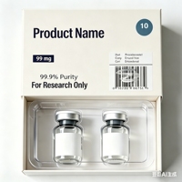 Kit de peptides en boîte 5ml 10ml, auto-adhésif, résistant à l'huile (PET BOPP) pour poudre lyophilisée, carte d'insertion, commande en gros, conception gratuite