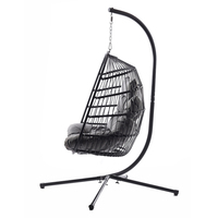 Mobilier de jardin moderne et extérieur Chaise balançoire de patio Chaise œuf suspendue Prix bon marché Vente en usine Chaise œuf suspendue en rotin