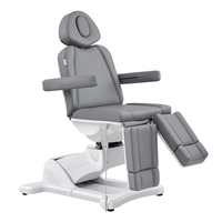 Fauteuil d'examen électrique moderne, lit esthétique pour soins de beauté, 5 moteurs réglables pour clinique dermatologique