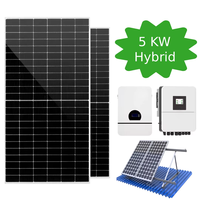 Sistem Penyimpanan Energi Baterai Lithium-ion Panel Surya MPPT Inverter Hybrid 3 Fasa Growatt Sistem Surya Lengkap untuk Rumah