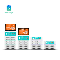 Station de recharge publique pour téléphones portables avec paiement par carte Visa, partage de batterie externe, écran et fonction support de terminal de paiement (POS)
