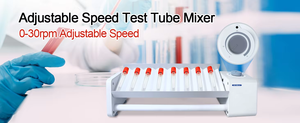 Mezclador de Tubos de Ensayo LABTEX, 0-30 rpm, Velocidad Ajustable, Inclinación de Tubos de Recolección de Sangre, Plataforma Giratoria de Doble Capa - Product Image 4