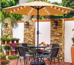Durevole combinazione di mobili da esterno di tavolo sedia ombrellone per cortile giardino per il tempo libero all'aperto stallo <span class=keywords><strong>centro</strong></span> parasole - Product Image 5
