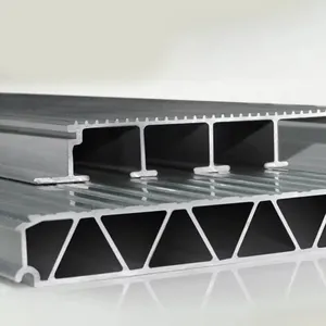 Profil Ekstrusi Aluminium untuk Pengurai Lantai Aluminium Lapisan Penutup Kayu