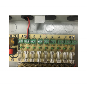 محول طاقة معدني للكاميرات الأمنية <span class=keywords><strong>CCTV</strong></span> بـ 9 قنوات، 12 فولت تيار مستمر، 5 أمبير، 10 أمبير، 20 أمبير، 30 أمبير، مع شهادة CE (12VDC10A9CH) - Product Image 4