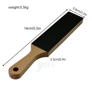 ชุดที่ลับมีดสองด้านสำหรับตกแต่งชุดตะไบเพชรหนังสำหรับเชฟในครัวเครื่องมือขัดที่มีด้ามจับกันลื่น - Product Image 5