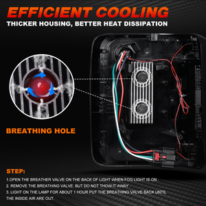 30 Wát trắng trở lại ánh sáng LED phía sau phanh đèn đuôi cho Jeep Wrangler JL 2018-2024 màu đỏ chạy với chúng tôi/Euro phiên bản lần lượt đèn - Product Image 3