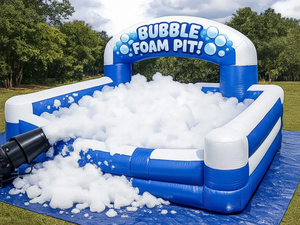Équipement de jeu gonflable en mousse de qualité commerciale pour enfants, pour fêtes en extérieur sur pelouse, piscine gonflable à eau savonneuse - Product Image 5