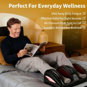 Massageador de Pés Shiatsu com Controle de Tempo e Terapia de Calor para Alívio da Dor Neuropática e Fasciíte Plantar, Melhoria da Circulação, 3kg OEM - Product Image 4