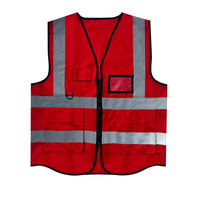 Nouveau gilet de sécurité jaune/orange fluorescent ANSI classe 3 100% polyester, veste avec logo personnalisé, réfléchissant, imperméable, LED clignotante