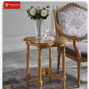 Sofá de tela con estampado dorado retro vintage estilo campestre americano, sillón de ocio para balcón con tallado francés estilo palacio - Product Image 5