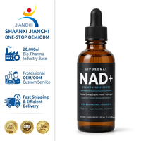 Gouttes liquides liposomales NAD+ 500 mg, complément sublingual avec Resvératrol et Quercétine, végétalien, 60 ml, soutien énergétique cellulaire