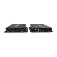 Extenseur 4K HD jusqu'à 100 m avec KVM USB-A et contrôle IR bidirectionnel via Ethernet CAT6