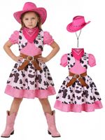 Kostum Halloween Koboi Kreatif untuk Anak Perempuan, Gaun Pesta dengan Topi dan Setelan, Gaun Tutu untuk Pertunjukan