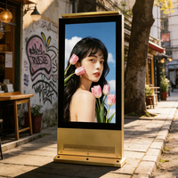 Afficheur numérique extérieur double face IP65 de 55 à 65 pouces avec écran tactile LCD et prise en charge SDK