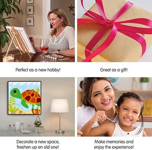 Pintura fácil <span class=keywords><strong>por</strong></span> números para principiantes, pintura acrílica <span class=keywords><strong>por</strong></span> números para niños, decoración de pared - Product Image 6