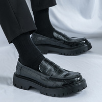 Chaussures habillées décontractées de luxe pour hommes, style italien, en cuir PU véritable, mocassins plats, idéales pour mariage, soirée et bureau – Meilleures ventes 2025