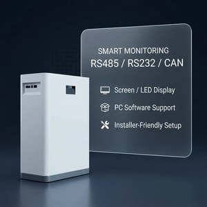Home Energy Storage <b>Battery</b> 30kWh 51.2V 600Ah LiFePO4 Wall <b>Mounted</b> For Residential Use - Product Image 4