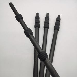 Haste Telescópica Leve de Fibra de Carbono 3K de 1360mm, Haste Ajustável para Detector de Metais e Ouro Subterrâneo - Product Image 5