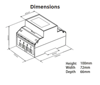 Eastron SDM630 Modbus V2 Meter Energi Cerdas Tiga Fasa RS485 Din Rail Penganalisa Daya kWh