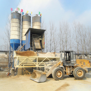 Centrale à béton mobile HZS60 à deux trémies d'agrégats 60 m³/h avec mélangeur horizontal à double arbre et moteur de dosage PLD prêt à l'emploi - Product Image 5