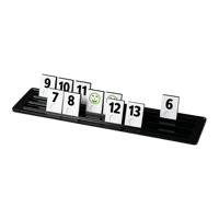Jeu de Rummy artisanal en acrylique personnalisé avec 106 tuiles, blocs numériques Rummy Cube, jeu Okey turc pour enfants et adultes