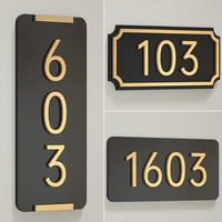 Plaques de porte personnalisées en acrylique pour numéros de maison, hôtels et chambres