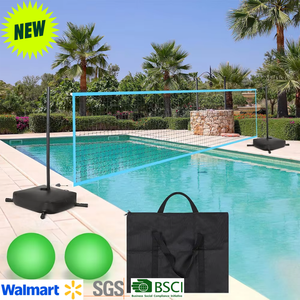 <span class=keywords><strong>Filet</strong></span> de <span class=keywords><strong>volley</strong></span>-ball de <span class=keywords><strong>piscine</strong></span> à longueur réglable de 15 à 32 pieds avec base lestée - Product Image 1