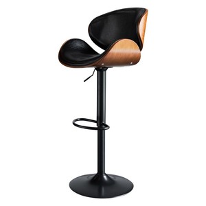 Modern Luxury Leather Counter Height Rotating High <b>Stool</b> Suitable for <b>Bars</b> Kitchens and Restaurants - Product Image 3