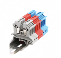 Bornier de rail Din à câblage rapide PT2.5 connecteur de fil enfichable avec borne à ressort combinée pour un câblage efficace
