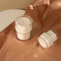 Flacon pompe sans air de luxe haute qualité 15ml 30ml 50ml pour soins personnels, flacons sous vide, vente chaude, vente en gros, usine, personnalisé PPWR