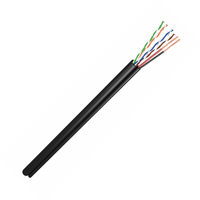 Cat5E avec câble d'alimentation 18awg 2C Combo pour caméras IP avec bobine en vrac PoE DC Power 500ft