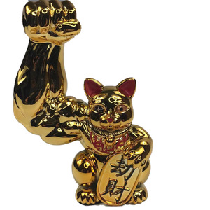 <span class=keywords><strong>Maneki</strong></span> <span class=keywords><strong>Neko</strong></span> japonais, porte-bonheur populaire, à bras musclés, pour cadeaux et souvenirs - Product Image 2