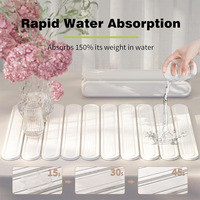 Tapis de bain pliable en pierre CC, tapis de bain en terre de diatomée, antidérapant, super absorbant, séchage rapide, pour cuisine et baignoire