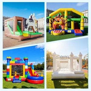 Castillo Inflable Comercial con Tobogán para Niños, de PVC, para Juegos Infantiles, Casa de Brinco con Tobogán - Product Image 5