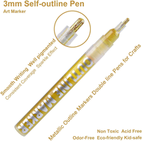 Stylos à double ligne pour dessin et écriture, marqueurs surligneurs personnalisés 24 couleurs, cartes cadeaux